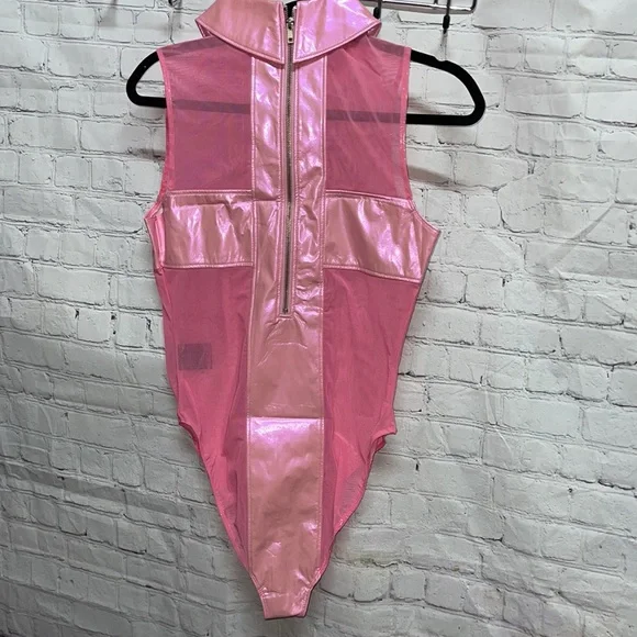 Iron Fist/24 Hours “Nun Fux Given” Sexy Pink Bodysuit - Picture 2 of 16